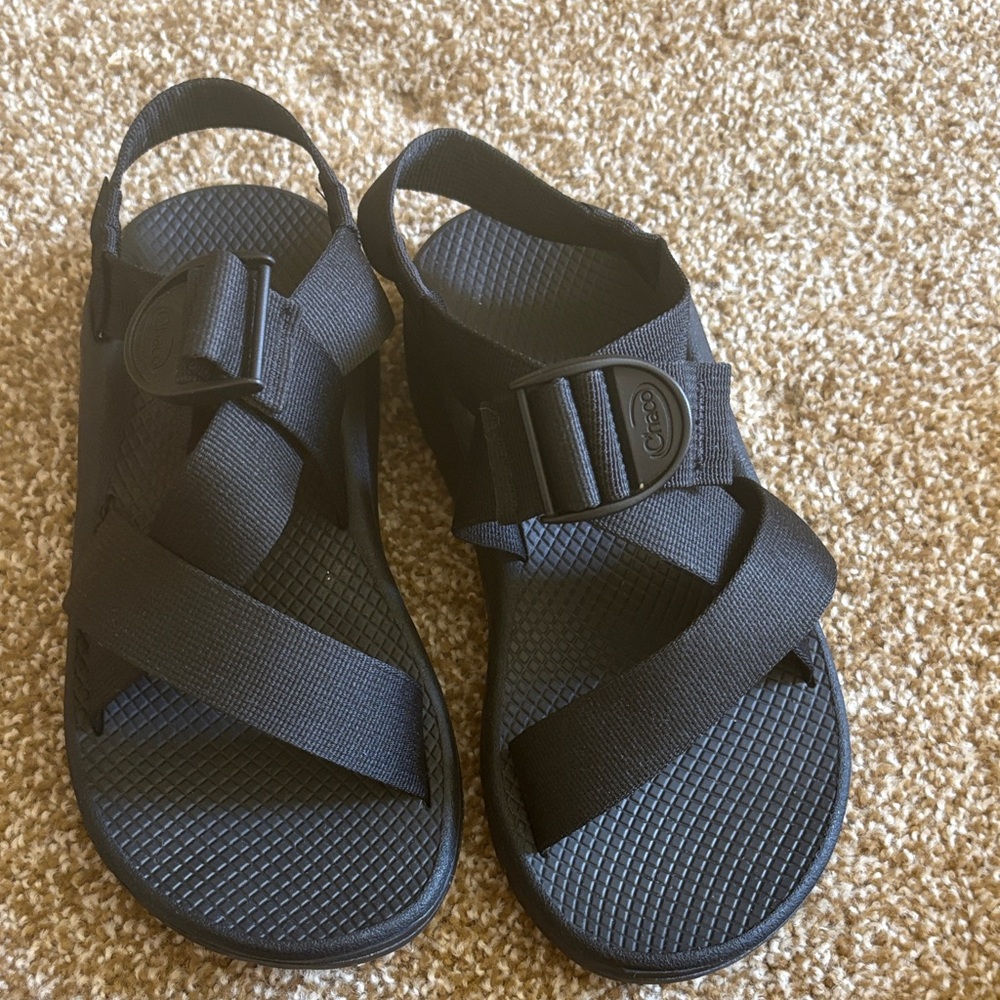 Chaco Black Adjustable Strap Outdoor Sandals